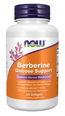 NOW Foods Berberine Glucose Support bottle for daily use and metabolism support.