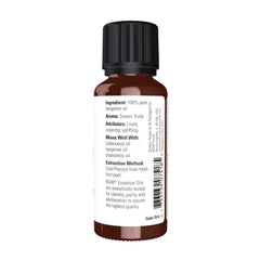 NOW Foods bergamot oil diffuser releasing uplifting citrus aroma