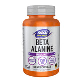 NOW Foods Beta-Alanine 750 mg bottle on shelf for endurance support