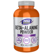 NOW Foods Beta-Alanine powder bottle for endurance during workouts.