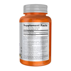 NOW Foods Beta-Alanine vegan capsules close-up for sustained performance