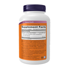 NOW Foods fish oil softgels close-up showcases added omega-3s for heart health