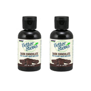 NOW Foods BetterStevia Liquid dark chocolate bottle for zero-calorie sweetness in beverages