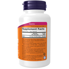 NOW Foods Biotin 10 mg capsules shown for convenient daily supplementation
