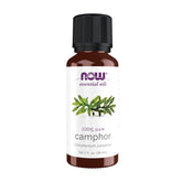 NOW Foods camphor oil bottle—invigorating aroma for diffusers.