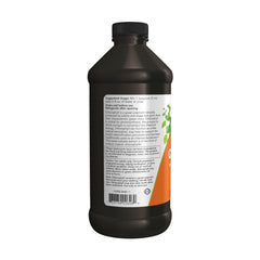 NOW Foods chlorophyll liquid back label shows ingredients and certifications for transparency.
