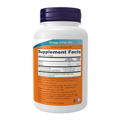 Close-up of NOW Foods DHA 1000 softgels showing high potency per softgel