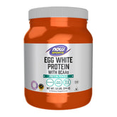 NOW Foods Egg White Protein powder unflavored for versatile smoothies.