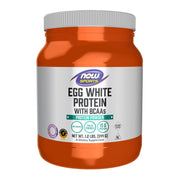 NOW Foods Egg White Protein powder unflavored for versatile smoothies.