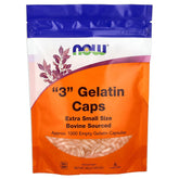 NOW Foods empty gel caps 3-1000 caps bottle for easy DIY supplement filling.