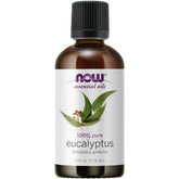 NOW Foods Eucalyptus Globulus Oil bottle for refreshing aromatherapy in any room