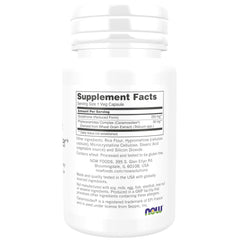 NOW Foods Glutathione Skin Brightener bottle label highlighting ingredients