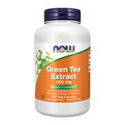 NOW Foods Green Tea Extract 400 mg bottle highlighting antioxidant-rich formula