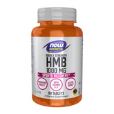 NOW Foods HMB double strength tablet bottle front view for muscle support