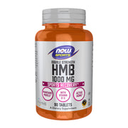 NOW Foods HMB double strength tablet bottle front view for muscle support