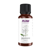 NOW Foods Jasmine Fragrance bottle with a pure, calming floral aroma