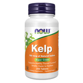 NOW Foods Kelp bottle front view showing easy-to-swallow tablets