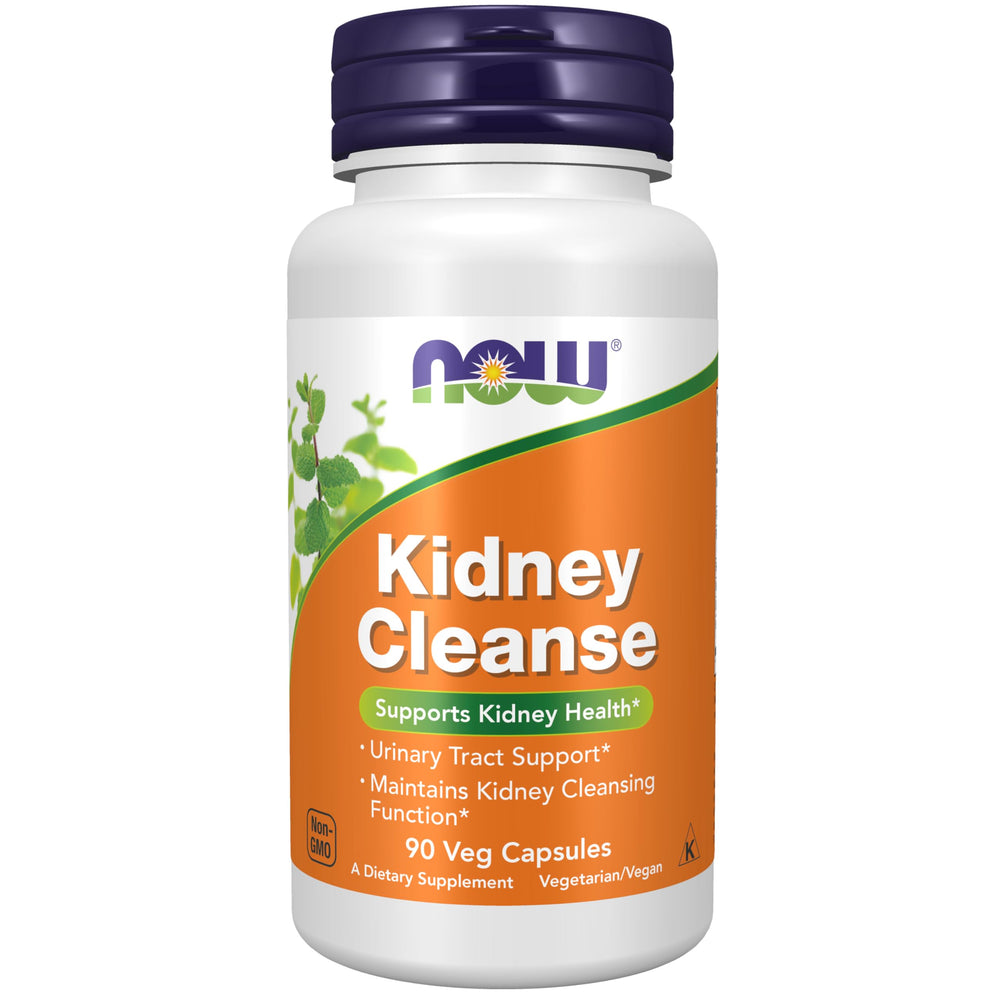 NOW Foods Kidney Cleanse bottle front for urinary support and everyday wellness