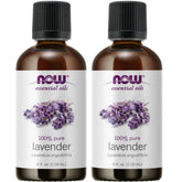 NOW Foods lavender oil bottle front for pure aromatherapy use