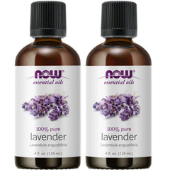 NOW Foods lavender oil bottle front for pure aromatherapy use