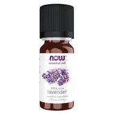 NOW Foods Lavender Oil bottle 10 ml for calming aromatherapy in daily routines.