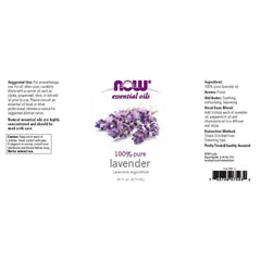 NOW Foods Lavender Oil diffuser scene releasing a soothing scent in a living room