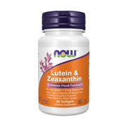 NOW Foods Lutein Zeaxanthin bottle with softgels for eye health