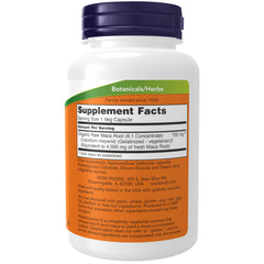 NOW Foods Maca capsules pour for easy daily use.