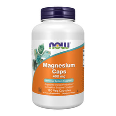 NOW Foods Magnesium 400 mg bottle front view for daily mineral support