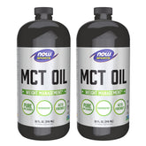 NOW Foods MCT Oil bottle with pour spout for quick, measured use.