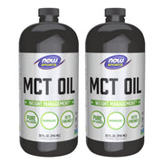 NOW Foods MCT Oil bottle with pour spout for quick, measured use.