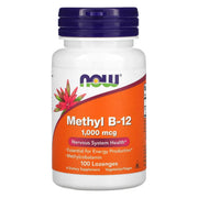 NOW Foods Metil B-12 1000mcg, doble pack de pastillas, soporte para energía diaria.