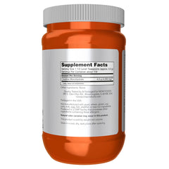 NOW Foods Micronized Creatine Powder scoop for precise daily dosing.