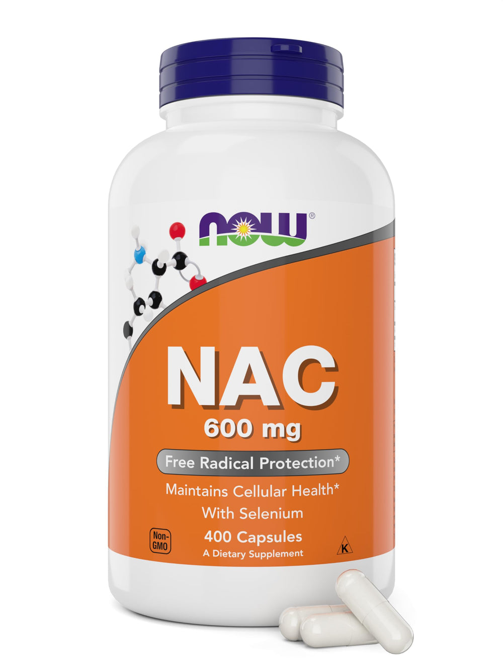 NOW Foods NAC 600 mg bottle for daily antioxidant support