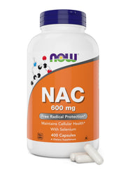 NOW Foods NAC 600 mg bottle for daily antioxidant support