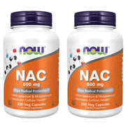 NOW Foods NAC 600mg bottle front view for daily antioxidant support