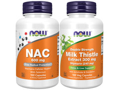 NOW Foods NAC Selenium 600 mg bottle for daily antioxidant support.