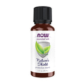 NOW Foods Nature's Shield bottle with energizing essential oil blend for home use.