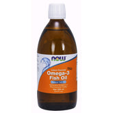 NOW Foods Omega-3 Lemon oil bottle on shelf for easy daily intake