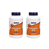 NOW Foods Pantothenic Acid 500 mg bottle showing label for energy metabolism support