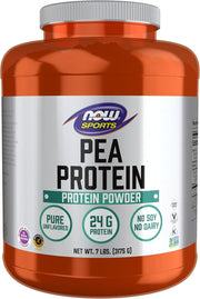 NOW Foods pea protein bag — natural powder ideal for smoothies.