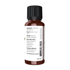 NOW Foods Pine Needle Oil diffuser usage showcases purifying, uplifting aroma in living areas.