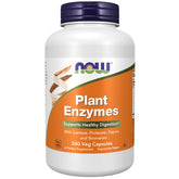NOW Foods Plant Enzymes bottle front shows vegan digestive support.