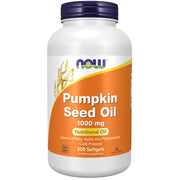 NOW Foods Pumpkin Seed Oil 1000 mg bottle with EFAs for daily wellness
