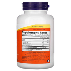 NOW Foods pumpkin seed oil bottle scene highlighting non-GMO origin