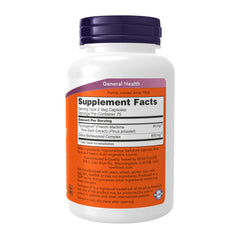 NOW Foods Pycnogenol capsules in bottle suggest antioxidant action and immune balance.