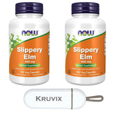 NOW Foods Slippery Elm bottle with capsules for daily use.
