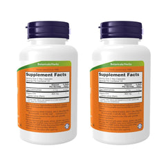 NOW Foods Slippery Elm capsules ready for daily supplementation.