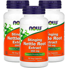 NOW Foods Stinging Nettle Root capsules bottle for daily wellness support