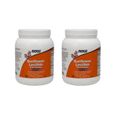 NOW Foods sunflower lecithin powder in a 1 lb jar for smooth fat emulsification